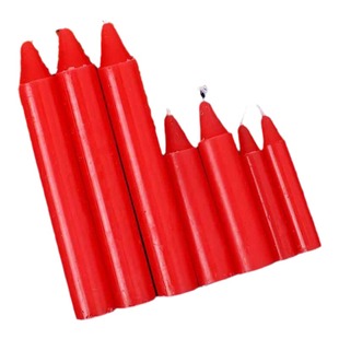 红蜡烛家用无烟无味上香用的小红蜡烛供佛光普照短粗祭祀礼佛腊烛