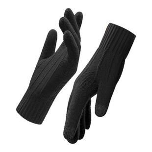 jeep吉普毛线手套男冬季户外骑行加厚保暖可触屏针织防寒保暖手套