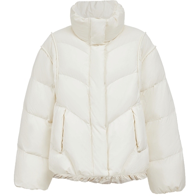 ONLY防风束口底摆设计羽绒服