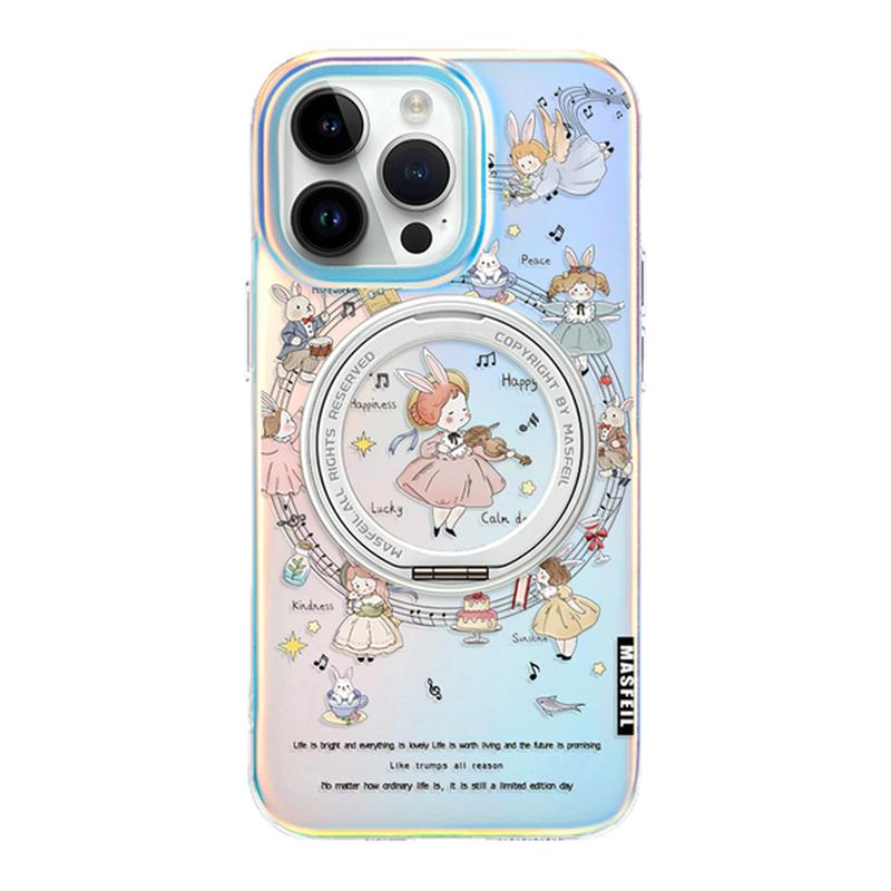 SHEHENG ×音乐舞会适用iPhone16Pro手机壳15Promax卡通磁吸ip13全包变色14Promax防摔隐形支点保护套16女Lo5