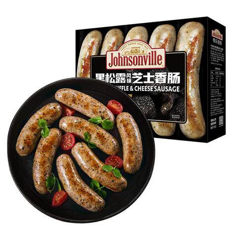 尊乐香肠烤肠黑松露芝士肉肠早餐脆皮速食肠空气炸锅食材年货礼盒
