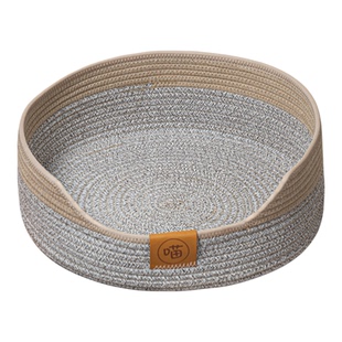 竹编猫窝宠物人拆洗夏天收纳篮子通用网红宠物猫狗窝小型四季藤编