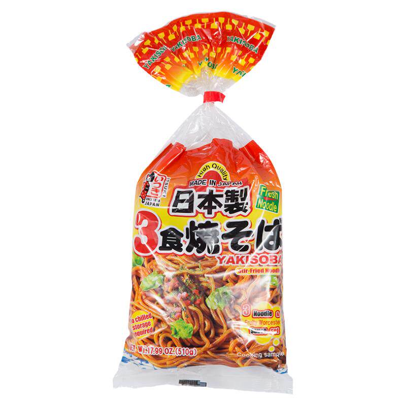 日本进口五木炒面510g非油炸速食