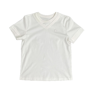 Studio1till8 蚕丝莫代尔棉混纺凉感运动风假两件短袖白色T恤女夏