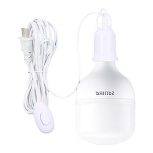 飞利浦带线LED灯泡E27带插头开关线超亮40w50w悬挂式螺口工厂灯泡