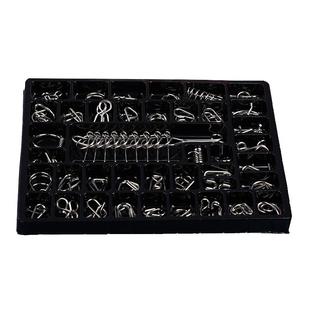 九连环鲁班锁孔明锁全套益智力解扣24件套儿童礼物小学生解锁玩具