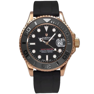 正品手表男士全自动机械表名仕防水金游艇十大品牌潜水橡胶带男表