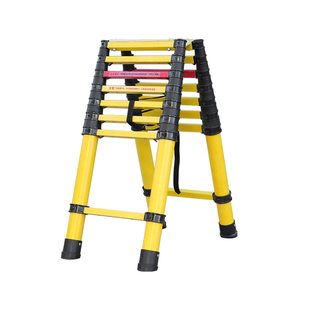 绝缘梯伸缩梯玻璃钢鱼竿梯电工绝缘人字梯竹节梯电力检修专用工具