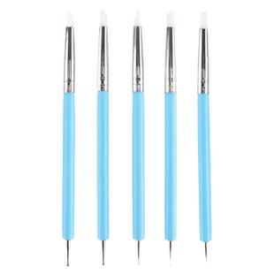 超轻石塑粘土软陶双头抹痕软头压痕笔硅胶笔黏土戳嘴手办雕塑工具