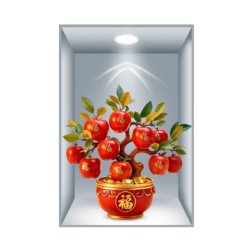 自粘装饰画餐厅贴画墙壁画3d仿真