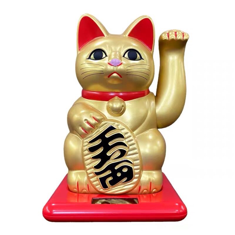 摇头公仔正版日本招财猫可爱娃娃