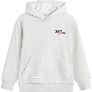 商场同款|李宁儿童卫衣男大童男孩青少年长袖连帽保暖针织童装