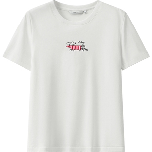 播商场同款休闲宽松短袖T恤女春夏气质通勤上衣BDS2YD2503