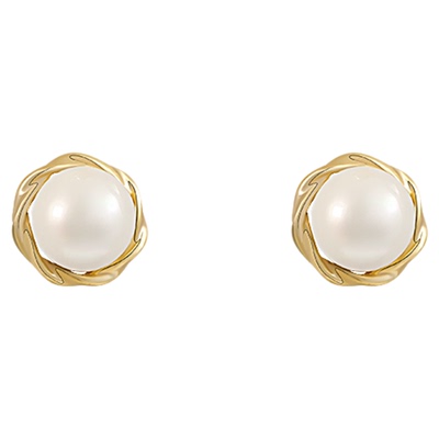 养耳洞珍珠耳钉925纯银针