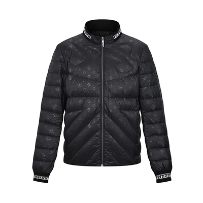 RARE威雅男装黑色立领羽绒服