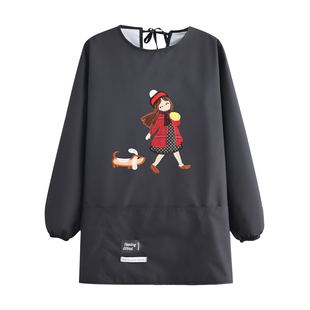 短款小个子罩衣防水防油工作服家用厨房做饭耐脏耐磨防污围裙成人