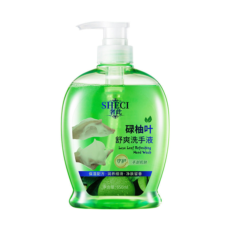 碌柚叶舒爽洗手液650ml按压留香