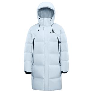 骆驼女装中长款羽绒服2026冬季三防加厚保暖连帽羽绒外套