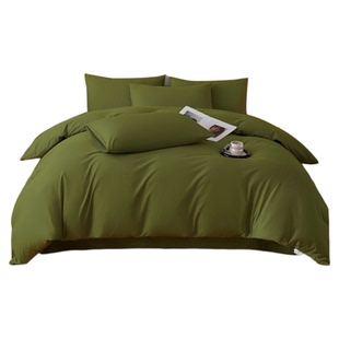 100%全棉套件松果绿军绿色学生宿舍纯棉床单三件套床笠款90X190cm
