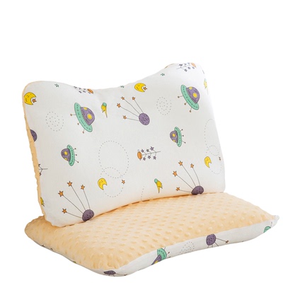 儿童枕套a面纯棉婴儿宝宝枕头套35x55cm豆豆绒专用a类适配bebebus