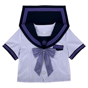 青月社鸢语堇紫色樱花刺绣水手服正统日系学院风JK制服校服甜妹装