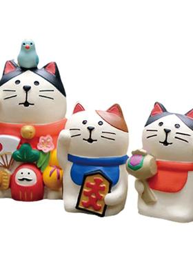 猫部杂货生意兴隆神社万福小摆件