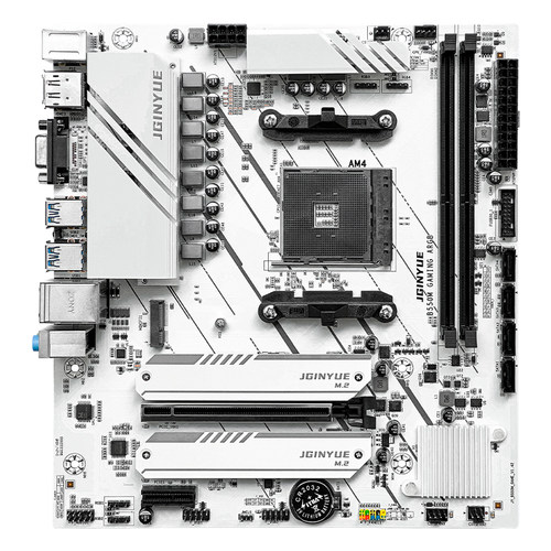 精粤B550主板ARGB排针AMD AM4游戏电脑台式机兼容4000/5000处理器