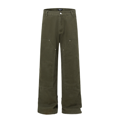 黑熊美式“苔藓绿”伐木裤工装裤