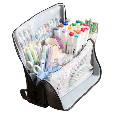 可站立笔袋高颜值ins风女2025新款大容量多功能学生学习用品文具