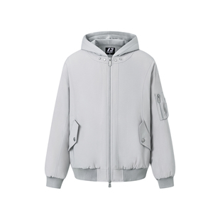 FORNINES国潮假两件连帽棉衣男女春秋季宽松休闲情侣装棉服外套