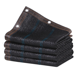 黑色遮阳网防晒网加厚加密遮阴网庭院楼顶阳台植物隔热遮光太阳网