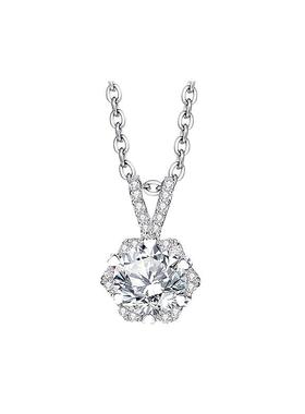 winy纯银雪花项链送女友节日礼物