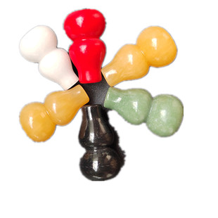 天然米黄玉汉白玉葫芦摆件五色玉石葫芦实心黄白黑红绿葫芦福禄寿