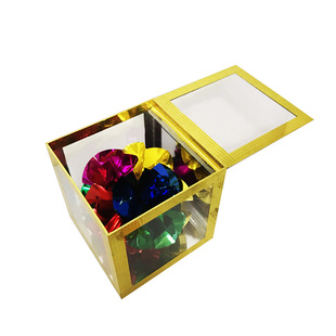 魔术道具空箱变钱透明出彩箱空箱变出钱出花变花舞台婚庆表演热卖