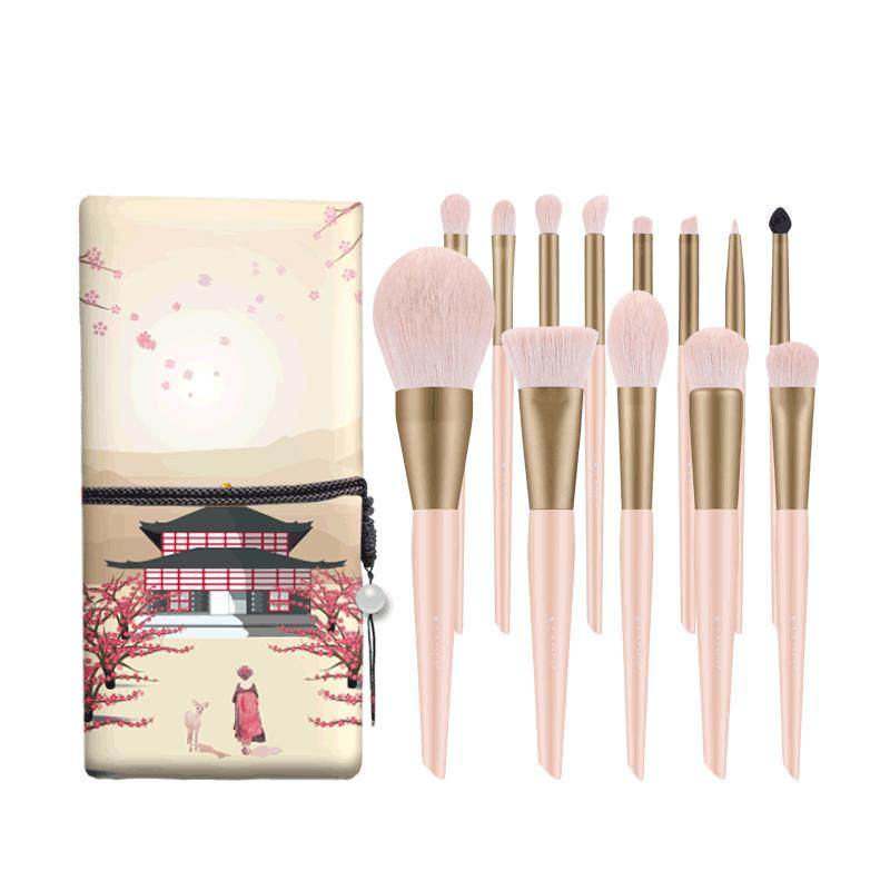 LADES/蓝蒂丝新版樱庭13支化妆刷套装眼影全套美妆工具