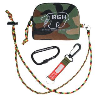 RGH 潮牌迷彩钱包学生零钱包卡包二合一男孩迷你小挂包钥匙包银包