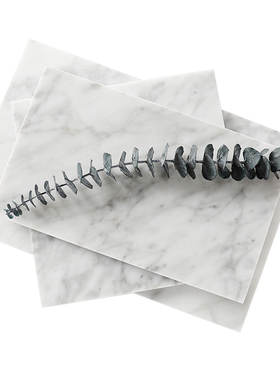 简约风化妆品收纳板大理石托盘