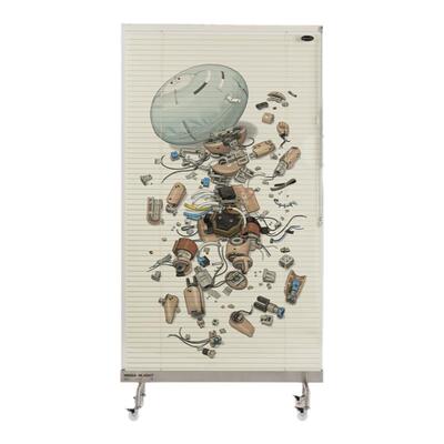 非必要不合作&Norizc 易碎与和解机器插画 玄关亚克力空气屏风