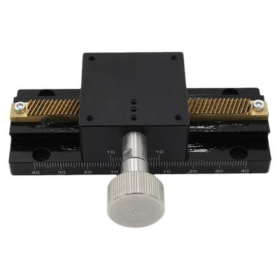 长行程手动精密滑台齿轮燕尾槽