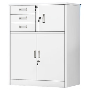 奈高矮柜文件柜钢制办公储物柜文件柜带锁书柜办公室收纳柜档案柜