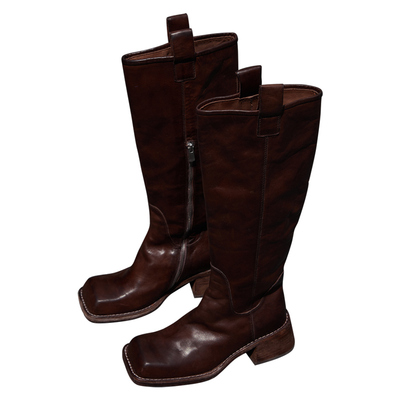 Le'Murmure高奢限量马皮骑士靴