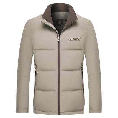 羽绒服男立领休闲短款抗寒鹅绒服