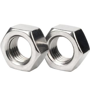 304不锈钢六角螺母201螺帽316L螺丝帽大全M2M3M4M5M6M8M10M12-M64