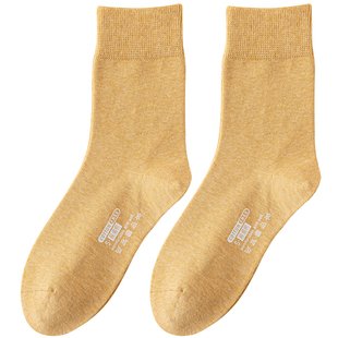 全棉中筒袜子女士秋冬季堆堆袜优质纯棉防臭厚款保暖月子长袜无骨