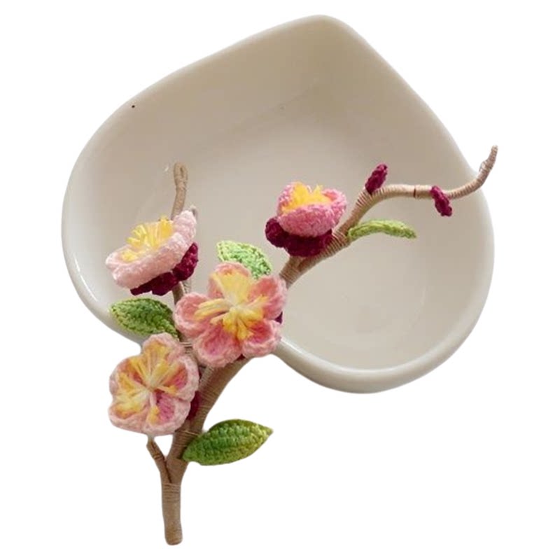 微钩樱花桃花成品胸针衣裙配饰