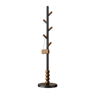 家用卧室落地衣帽架不占空间室内简易立式衣架玄关挂包架小型高级