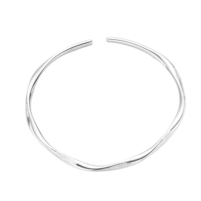 999纯银手镯女莫比乌斯环