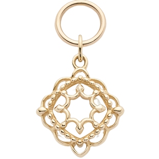 NOJESS 天然水晶9K金吊坠