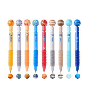 【根本转不停!】德尔施星球转转笔学生旋转解压高颜值按动中性笔黑色顺滑速干网红黑科技考试刷题笔作业笔