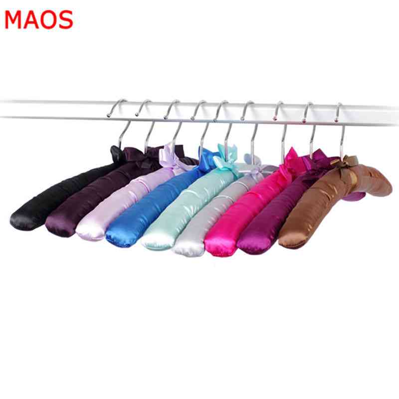 MAOS布艺海绵衣架晒衣架家用挂衣服架防滑女士婚纱晾衣架毛衣衣架